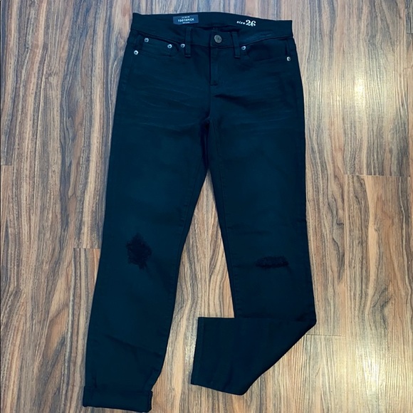 🌻HP🌻NWOT J.Crew Toothpick distressed jeans, 26 - Picture 6 of 13